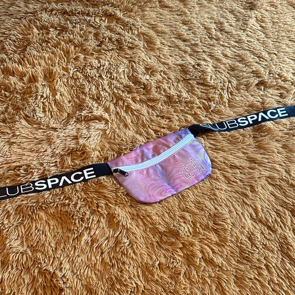 Pink and Black Club Space Fanny Pack - Picture 1 of 3